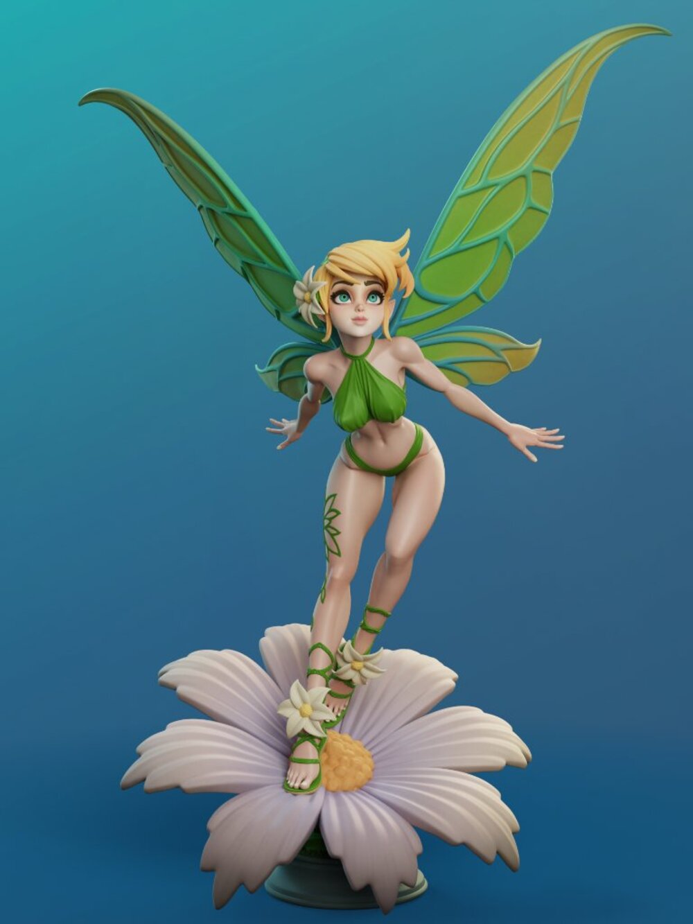 Tinkerbell from Peter Pan, bikini Resin Statue Part Kit